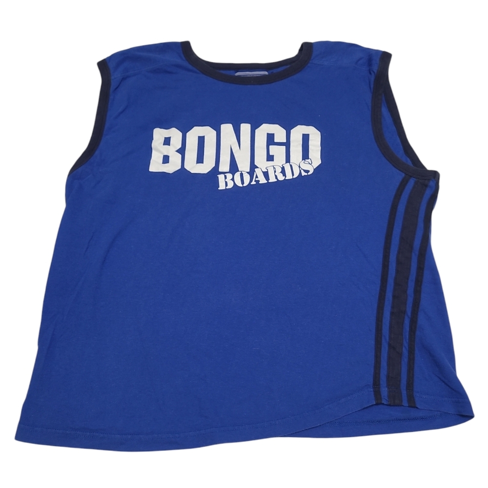 FREE with Any Purchase Vintage BONGO Boards Blue Athletic/Tank/Muscle Tee Sz XXL